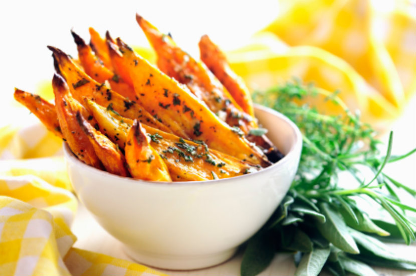 sweet potato fries in a bowl