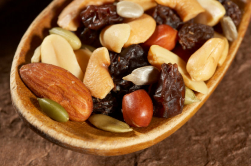 bowl of nuts and dried fruit, easy snacks